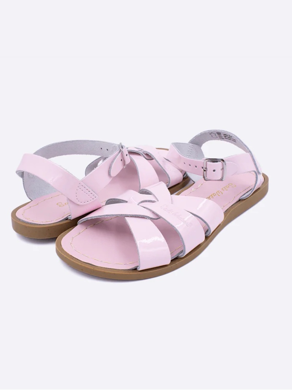 Saltwater/SunSan Original- Shiny Pink Braided Strap Sandals - Picture 2 of 7
